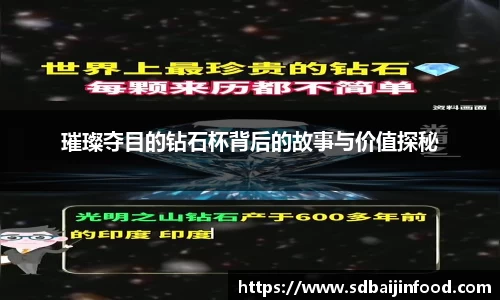 璀璨夺目的钻石杯背后的故事与价值探秘